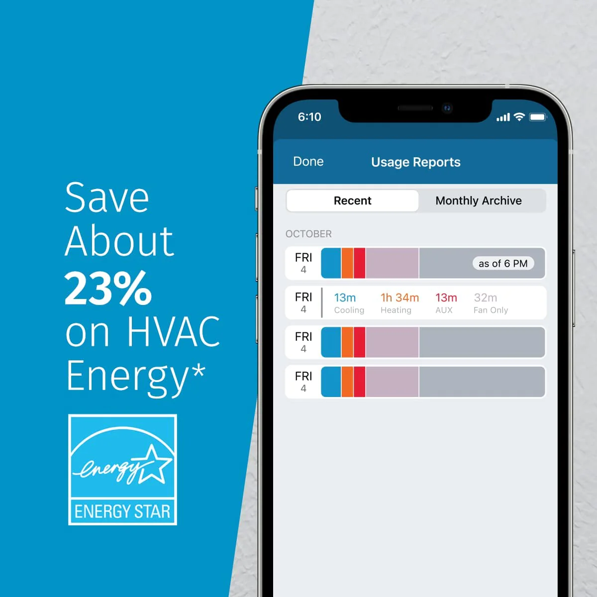 Emerson Sensi | Wi-Fi Smart Thermostat | Touch Screen - Image 3