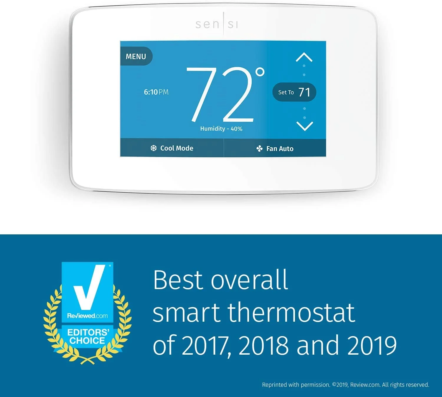 Emerson Sensi | Wi-Fi Smart Thermostat | Touch Screen - Image 9