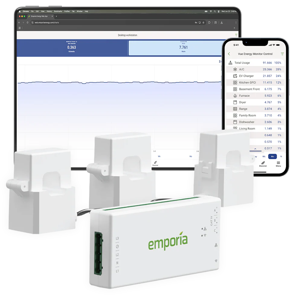 Emporia Vue 3 3-PHASE Energy Monitor - Image 3
